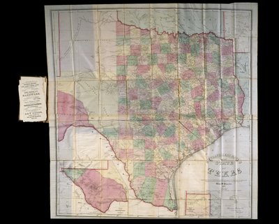 Mapa de Texas de Pressler, 1867 de Charles W. Pressler